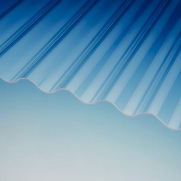 PLEXIGLAS® RESIST Wellplatten Lichtplatten 76/18 klar glatt ca. 3mm, Breite 1045mm