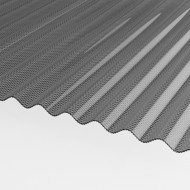 Wellplatten Acryl 76/18 Wabe grau graphit 3mm, Breite 1045mm