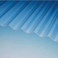PLEXIGLAS® RESIST Wellplatten Lichtplatten 76/18 Sinus klar glatt 1,8mm, Breite 1045mm 5000 x 1045mm