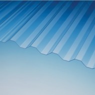PLEXIGLAS® RESIST Wellplatten Lichtplatten 76/18 Trapez klar glatt 1,8mm, Breite 1045mm