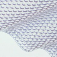 Wellplatte PVC Sinus 76/18 Prisma klarbläulich 2,5mm, Breite 1030mm