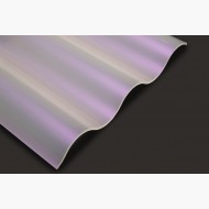 Wellplatte Acryl 76/18 Sunstop weiß glatt 3mm, Breite 1045mm 3000 x 1045mm