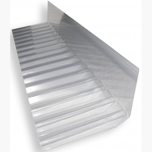 Polycarbonat Wellplatten Profilplatten0,8 mmTrapez 76/18GlattKlar 